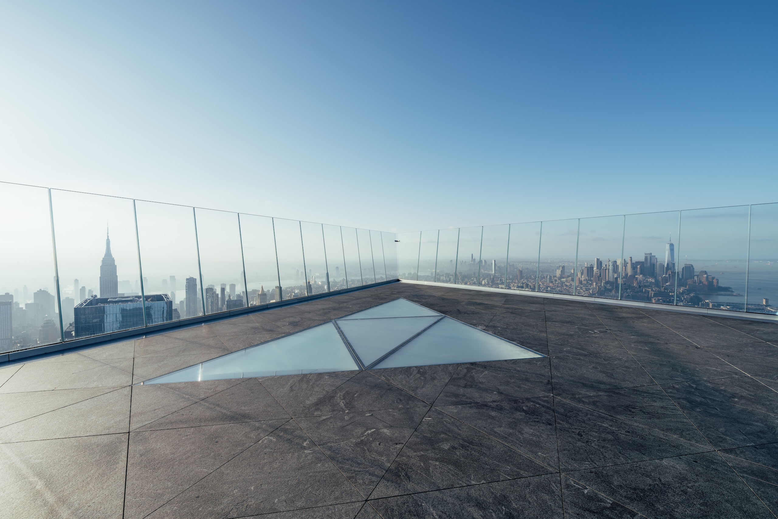 The Edge on a clear sunny day